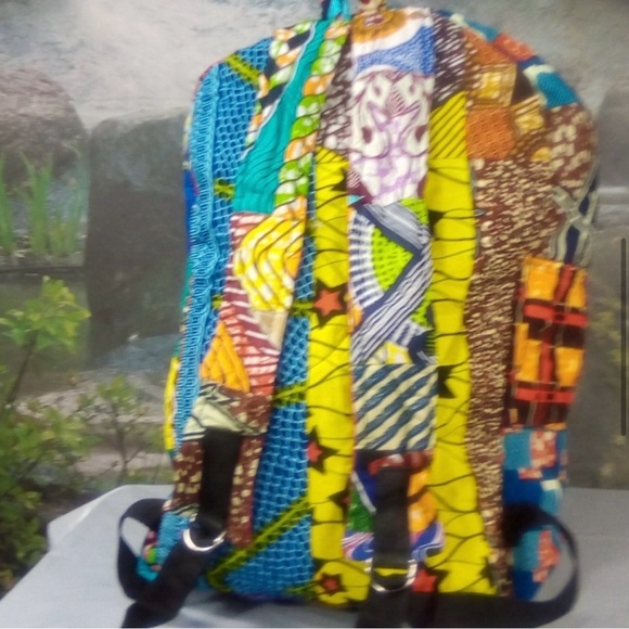 Colorful Patchwork Backpack - Picture 6 of 7